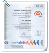 通過(guò)SGS認證，取得ISO9001認證證書(shū)